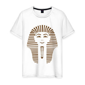 Мужская футболка хлопок с принтом Natural King в Санкт-Петербурге, 100% хлопок | прямой крой, круглый вырез горловины, длина до линии бедер, слегка спущенное плечо. | egypt | египет | египетские пирамиды | желтое море | нил | пирамиды | фараон | хургада