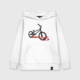 Детская толстовка хлопок с принтом BMX 1 в Санкт-Петербурге, 100% хлопок | Круглый горловой вырез, эластичные манжеты, пояс, капюшен | bmx | велик | вело | велогонки | велорейсинг | велосипед | спортивный велосипед | фрирайд | эктрим