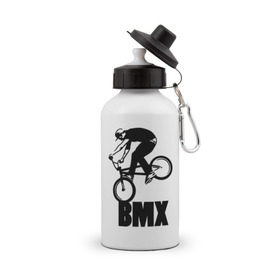 Бутылка спортивная с принтом BMX 3 в Санкт-Петербурге, металл | емкость — 500 мл, в комплекте две пластиковые крышки и карабин для крепления | bmx | free style | бмэкс | велик | вело | велосипедист | фристайл | экстрим | экстримальный
