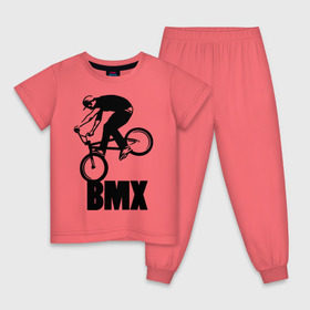 Детская пижама хлопок с принтом BMX 3 в Санкт-Петербурге, 100% хлопок |  брюки и футболка прямого кроя, без карманов, на брюках мягкая резинка на поясе и по низу штанин
 | bmx | free style | бмэкс | велик | вело | велосипедист | фристайл | экстрим | экстримальный