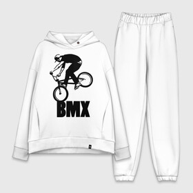 Женский костюм хлопок Oversize с принтом BMX 3 в Санкт-Петербурге,  |  | bmx | free style | бмэкс | велик | вело | велосипедист | фристайл | экстрим | экстримальный