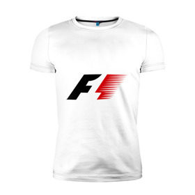 Мужская футболка премиум с принтом Formula 1 в Санкт-Петербурге, 92% хлопок, 8% лайкра | приталенный силуэт, круглый вырез ворота, длина до линии бедра, короткий рукав | формула 1