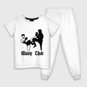 Детская пижама хлопок с принтом Muay Thai (2) в Санкт-Петербурге, 100% хлопок |  брюки и футболка прямого кроя, без карманов, на брюках мягкая резинка на поясе и по низу штанин
 | муай тай
