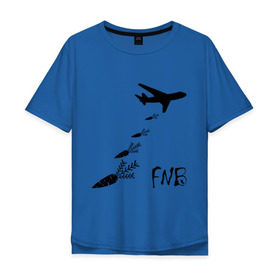 Мужская футболка хлопок Oversize с принтом Еда вместо бомб в Санкт-Петербурге, 100% хлопок | свободный крой, круглый ворот, “спинка” длиннее передней части | бомбы | еда | морковки | самолет