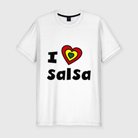 Мужская футболка премиум с принтом Я люблю сальсу в Санкт-Петербурге, 92% хлопок, 8% лайкра | приталенный силуэт, круглый вырез ворота, длина до линии бедра, короткий рукав | Тематика изображения на принте: bachata | i love | i love salsa | lambada | latina | salsa | бачата | ламбада | латина | латиноамериканская музыка | латиноамериканские танцы | сальса | танго | танец | танцы | ча ча ча | я люблю | я люблю сальсу