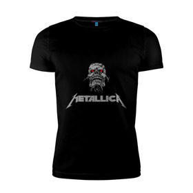 Мужская футболка премиум с принтом Metallica scool в Санкт-Петербурге, 92% хлопок, 8% лайкра | приталенный силуэт, круглый вырез ворота, длина до линии бедра, короткий рукав | металлика