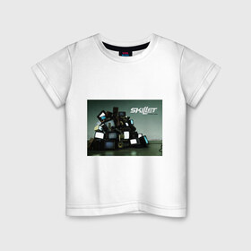 Детская футболка хлопок с принтом Skillet comatose в Санкт-Петербурге, 100% хлопок | круглый вырез горловины, полуприлегающий силуэт, длина до линии бедер | skillet | альтернативный рок | рок | рок группа | рок группы | симфонический рок | христианский рок