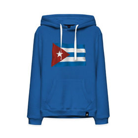 Мужская толстовка хлопок с принтом Куба флаг в Санкт-Петербурге, френч-терри, мягкий теплый начес внутри (100% хлопок) | карман-кенгуру, эластичные манжеты и нижняя кромка, капюшон с подкладом и шнурком | cuba | куба | куба афиша | кубинский флаг | республика куба | флаг | флаг кубы | флаги