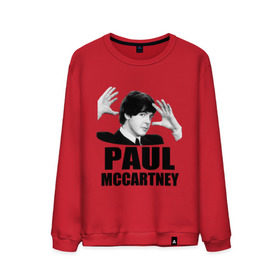 Мужской свитшот хлопок с принтом Paul McCartney (Пол МакКартни) в Санкт-Петербурге, 100% хлопок |  | beatles | mccartney | the beatles | битлз | битлс | битлы | маккартни
