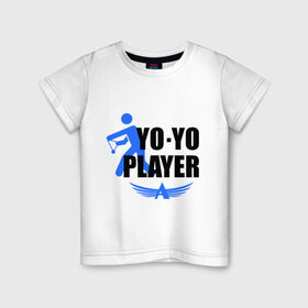 Детская футболка хлопок с принтом Aero yo(2) в Санкт-Петербурге, 100% хлопок | круглый вырез горловины, полуприлегающий силуэт, длина до линии бедер | aero yo | yo yo | yo yo player | игрушка йо йо | йо йо