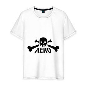 Мужская футболка хлопок с принтом Aero yo(1) в Санкт-Петербурге, 100% хлопок | прямой крой, круглый вырез горловины, длина до линии бедер, слегка спущенное плечо. | 