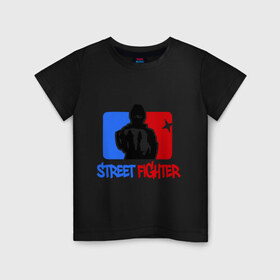 Детская футболка хлопок с принтом Street fighter в Санкт-Петербурге, 100% хлопок | круглый вырез горловины, полуприлегающий силуэт, длина до линии бедер | Тематика изображения на принте: fighter | m 1 | m1 | street fighter | боец | м 1 | м1 | стрит файтер | уличный боец | файтер