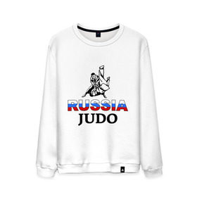 Мужской свитшот хлопок с принтом Russia judo в Санкт-Петербурге, 100% хлопок |  | дзюдо