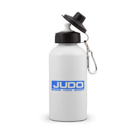 Бутылка спортивная с принтом Дзюдо больше чем в Санкт-Петербурге, металл | емкость — 500 мл, в комплекте две пластиковые крышки и карабин для крепления | дзюдо