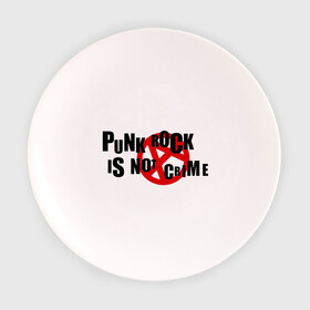 Тарелка 3D с принтом PUNK ROCK IS NOT A CRIME в Санкт-Петербурге, фарфор | диаметр - 210 мм
диаметр для нанесения принта - 120 мм | Тематика изображения на принте: is not a crime | punk | punk rock | rock | анархизм | анархия | знак анархии | панк | панк рок | панк рок это не криминал | рок