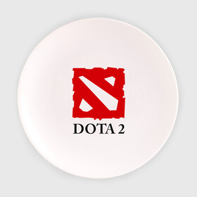 Тарелка с принтом Logo Dota 2 в Санкт-Петербурге, фарфор | диаметр - 210 мм
диаметр для нанесения принта - 120 мм | dota | dota 2 | media | дота | дота 2 | игры | компьютерные игры