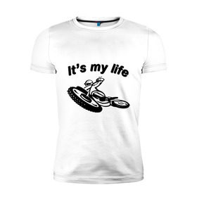Мужская футболка премиум с принтом Speedway в Санкт-Петербурге, 92% хлопок, 8% лайкра | приталенный силуэт, круглый вырез ворота, длина до линии бедра, короткий рукав | motocycles | my life | байк | байкеры | колеса | мото | мотоцикл | мотоциклы | моя жизнь