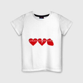 Детская футболка хлопок с принтом Оптимист, пессимист, реалист в Санкт-Петербурге, 100% хлопок | круглый вырез горловины, полуприлегающий силуэт, длина до линии бедер | любовь | настроение | о жизни | отношение к жизни | сердечки | сердца | сердце | эмоции