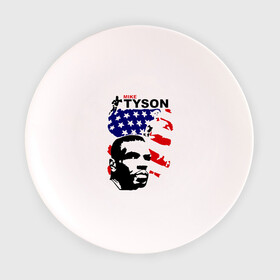 Тарелка с принтом боксер Mike Tyson в Санкт-Петербурге, фарфор | диаметр - 210 мм
диаметр для нанесения принта - 120 мм | Тематика изображения на принте: boxing