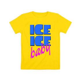 Детская футболка хлопок с принтом Айс бэби в Санкт-Петербурге, 100% хлопок | круглый вырез горловины, полуприлегающий силуэт, длина до линии бедер | baby | girl777 | ice | ice baby | айс | айс бейби | бейби | девушкам