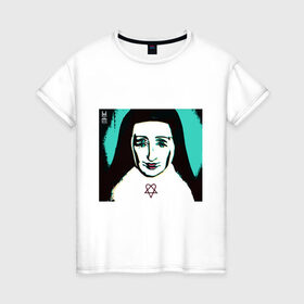 Женская футболка хлопок с принтом HIM-Screamworks в Санкт-Петербурге, 100% хлопок | прямой крой, круглый вырез горловины, длина до линии бедер, слегка спущенное плечо | him