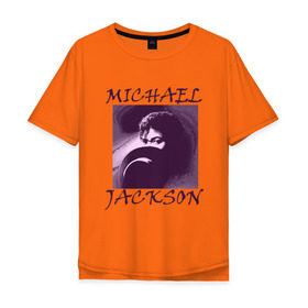 Мужская футболка хлопок Oversize с принтом Michael Jackson с шляпой в Санкт-Петербурге, 100% хлопок | свободный крой, круглый ворот, “спинка” длиннее передней части | mj | исполнитель | майкл джексон | музыка | певец | поп музыка