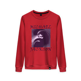 Женский свитшот хлопок с принтом Michael Jackson с шляпой в Санкт-Петербурге, 100% хлопок | прямой крой, круглый вырез, на манжетах и по низу широкая трикотажная резинка  | mj | исполнитель | майкл джексон | музыка | певец | поп музыка