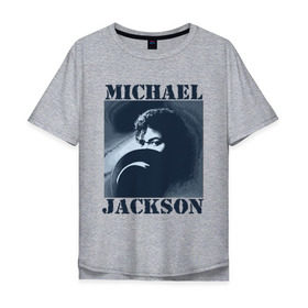 Мужская футболка хлопок Oversize с принтом Michael Jackson с шляпой (2) в Санкт-Петербурге, 100% хлопок | свободный крой, круглый ворот, “спинка” длиннее передней части | mj | в шляпе | исполнитель | майкл джексон | музыка | певец | поп музыка | шляпа