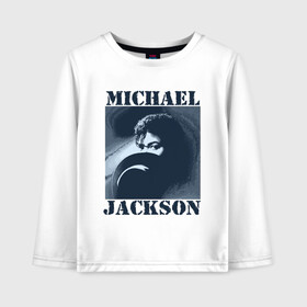 Детский лонгслив хлопок с принтом Michael Jackson с шляпой (2) в Санкт-Петербурге, 100% хлопок | круглый вырез горловины, полуприлегающий силуэт, длина до линии бедер | mj | в шляпе | исполнитель | майкл джексон | музыка | певец | поп музыка | шляпа