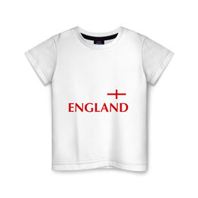 Детская футболка хлопок с принтом Сборная Англии - Стивен Джеррард 4 в Санкт-Петербурге, 100% хлопок | круглый вырез горловины, полуприлегающий силуэт, длина до линии бедер | англия | сборная англии | стивен джеррард | флаг англии | футбол