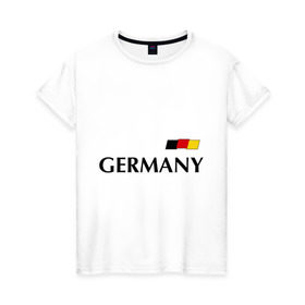 Женская футболка хлопок с принтом Сборная Германии - 7 в Санкт-Петербурге, 100% хлопок | прямой крой, круглый вырез горловины, длина до линии бедер, слегка спущенное плечо | football | германия | сборная германии | футбол | швайнштайгер