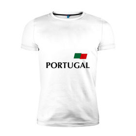 Мужская футболка премиум с принтом Сборная Португалии - 10 в Санкт-Петербурге, 92% хлопок, 8% лайкра | приталенный силуэт, круглый вырез ворота, длина до линии бедра, короткий рукав | football | португалия | сборная португалии