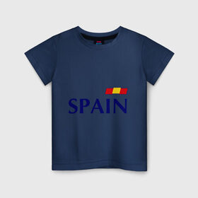 Детская футболка хлопок с принтом Сборная Испании - 9 в Санкт-Петербурге, 100% хлопок | круглый вырез горловины, полуприлегающий силуэт, длина до линии бедер | football евро 2016 euro2016 euro 2016 | евро 2012 | испания | сборная испании