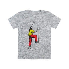 Детская футболка хлопок с принтом Альпинист карабкается в Санкт-Петербурге, 100% хлопок | круглый вырез горловины, полуприлегающий силуэт, длина до линии бедер | climb | альпинизм | альпинисты | горы | путь | скалолазанье | скалолазы | спорт