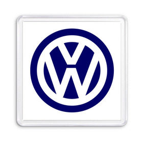 Магнит 55*55 с принтом mini logo Volkswagen в Санкт-Петербурге, Пластик | Размер: 65*65 мм; Размер печати: 55*55 мм | Тематика изображения на принте: volkswagen | авто | автобренды | логотип volkswagen | логотип фольцваген | тачки | фольцваген