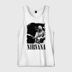 Мужская майка хлопок с принтом nirvana kurt cobain в Санкт-Петербурге, 100% хлопок |  | kurt cobain | nirvana | nirvana kurt cobain | кумиры | курт кобейн | легенд | нирвана | певцы | портреты