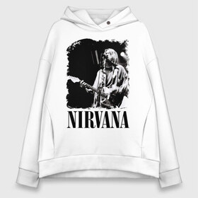 Женское худи Oversize хлопок с принтом nirvana kurt cobain в Санкт-Петербурге, френч-терри — 70% хлопок, 30% полиэстер. Мягкий теплый начес внутри —100% хлопок | боковые карманы, эластичные манжеты и нижняя кромка, капюшон на магнитной кнопке | kurt cobain | nirvana | nirvana kurt cobain | кумиры | курт кобейн | легенд | нирвана | певцы | портреты