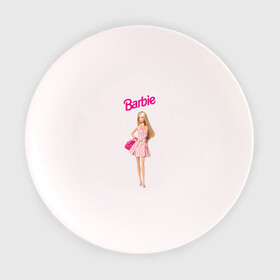 Тарелка 3D с принтом Барби на прогулке в Санкт-Петербурге, фарфор | диаметр - 210 мм
диаметр для нанесения принта - 120 мм | 90 | 90 е | barbie | барби | ностальгия