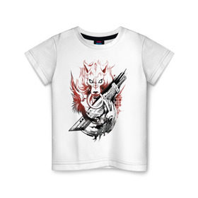 Детская футболка хлопок с принтом Final Fantasy в Санкт-Петербурге, 100% хлопок | круглый вырез горловины, полуприлегающий силуэт, длина до линии бедер | final fantasy |  последняя фантазия | дракон | финал фентези