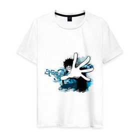 Мужская футболка хлопок с принтом Bleach рука в Санкт-Петербурге, 100% хлопок | прямой крой, круглый вырез горловины, длина до линии бедер, слегка спущенное плечо. | Тематика изображения на принте: блич