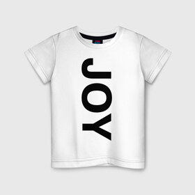 Детская футболка хлопок с принтом Joy BMW в Санкт-Петербурге, 100% хлопок | круглый вырез горловины, полуприлегающий силуэт, длина до линии бедер | Тематика изображения на принте: bmw | joy | motosport | авто | автобренды | бмв | бэха | логотип бмв