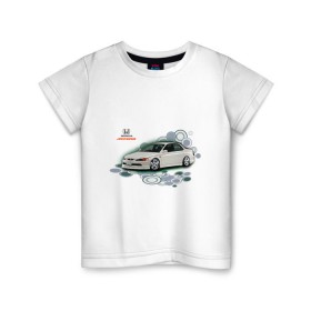 Детская футболка хлопок с принтом Honda ACCORD в Санкт-Петербурге, 100% хлопок | круглый вырез горловины, полуприлегающий силуэт, длина до линии бедер | Тематика изображения на принте: honda | honda accord | tourer | хонда аккорд | японские автомобили