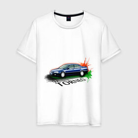 Мужская футболка хлопок с принтом Honda TORNEO в Санкт-Петербурге, 100% хлопок | прямой крой, круглый вырез горловины, длина до линии бедер, слегка спущенное плечо. | honda | honda torneo | tourer | хонда | японские автомобили
