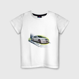 Детская футболка хлопок с принтом Nissan CEFIRO в Санкт-Петербурге, 100% хлопок | круглый вырез горловины, полуприлегающий силуэт, длина до линии бедер | nissan cefiro | ниссан | ниссан цефиро | японские автомобили