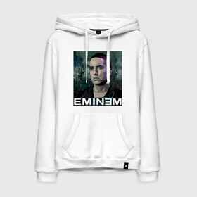 Мужская толстовка хлопок с принтом постер Eminem в Санкт-Петербурге, френч-терри, мягкий теплый начес внутри (100% хлопок) | карман-кенгуру, эластичные манжеты и нижняя кромка, капюшон с подкладом и шнурком | Тематика изображения на принте: eminm | slim shady | еминем | реп | репчик | рэп