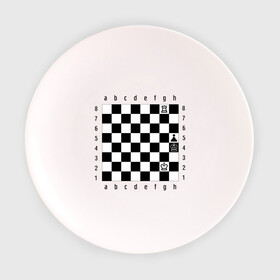 Тарелка с принтом Шахматная комбинация 1 в Санкт-Петербурге, фарфор | диаметр - 210 мм
диаметр для нанесения принта - 120 мм | Тематика изображения на принте: комбинация | шахматист | шахматная доска | шахматы