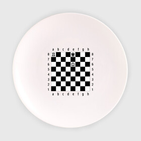 Тарелка с принтом Комбинация шах и мат в Санкт-Петербурге, фарфор | диаметр - 210 мм
диаметр для нанесения принта - 120 мм | Тематика изображения на принте: checkmate | мат | шах | шах и мат | шахматист | шахматная доска | шахматы