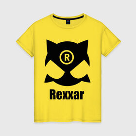 Женская футболка хлопок с принтом rexxar в Санкт-Петербурге, 100% хлопок | прямой крой, круглый вырез горловины, длина до линии бедер, слегка спущенное плечо | dota | dota 2 | dota2 | r | rexxar | дота 2 | игры | рексар