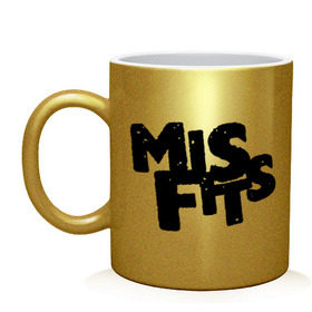 Кружка с принтом Misfits лого в Санкт-Петербурге, керамика | объем — 330 мл, диаметр — 80 мм. Принт наносится на бока кружки, можно сделать два разных изображения | missfit | мисфит | отбросы | сериалы