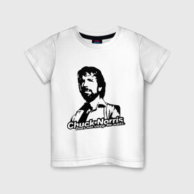 Детская футболка хлопок с принтом Чак Норрис не спит. Он ждет. в Санкт-Петербурге, 100% хлопок | круглый вырез горловины, полуприлегающий силуэт, длина до линии бедер | chuck norris | знаменитости | знаменитые личности | чак норис | чак норрис